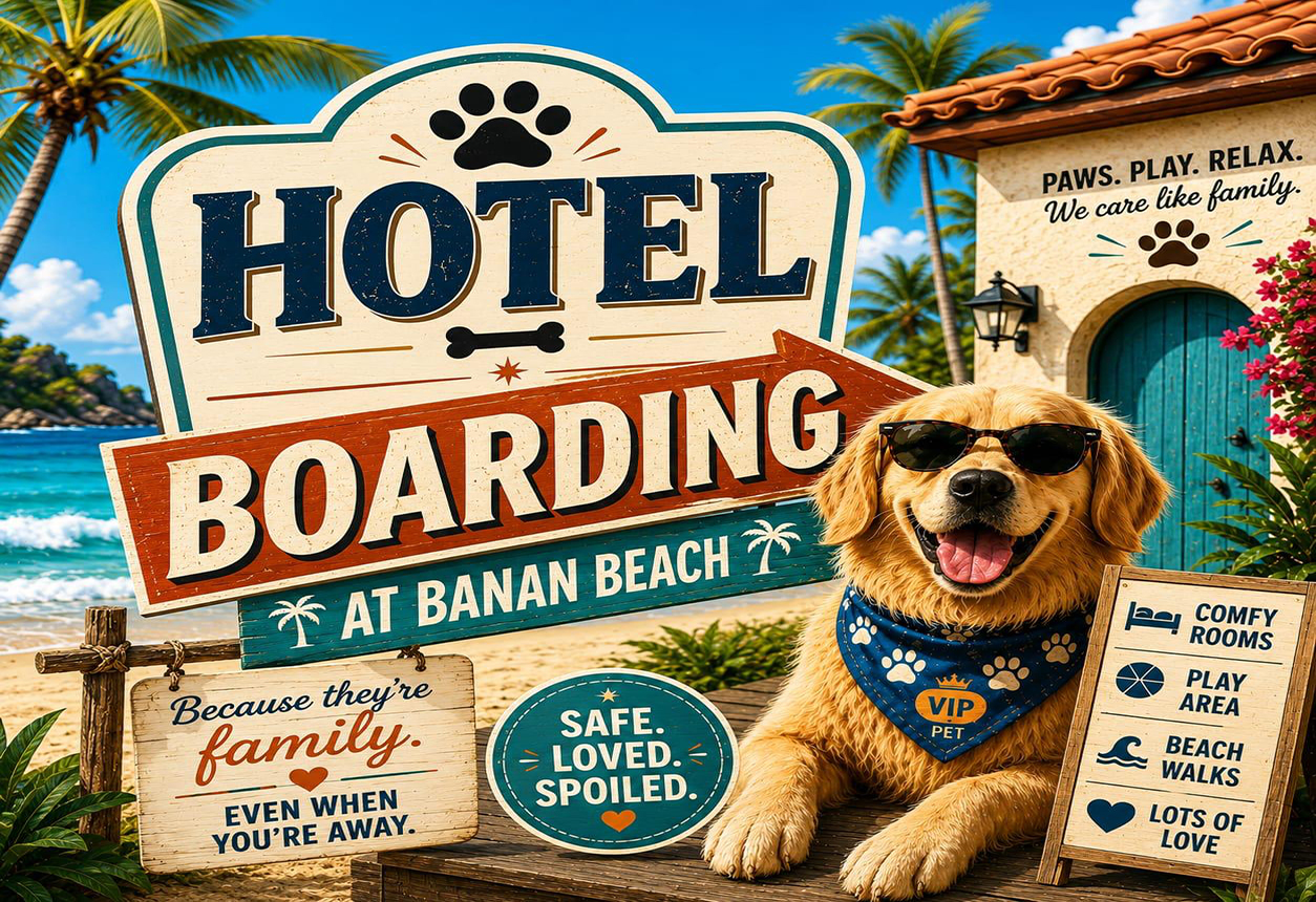 Pet Boarding at Banan Beach